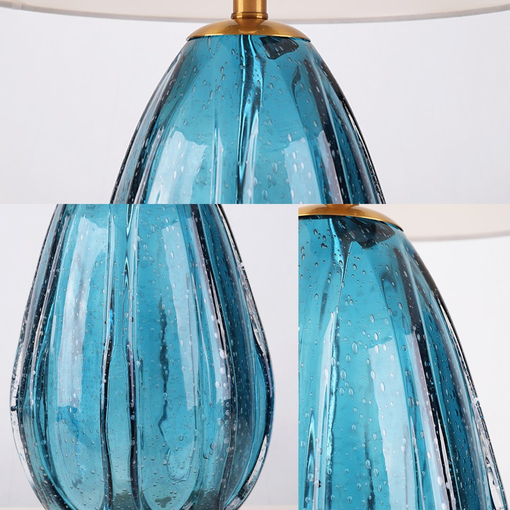 Custom Hand Blown Glass Lamp Baes