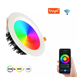 Aplicación CCT RGB Downlight LED regulable APP CCT RGB Dimmable LED Downlight