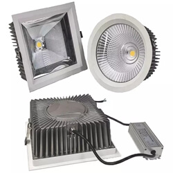Downlights impermeables cuadrados Square Waterproof Downlights